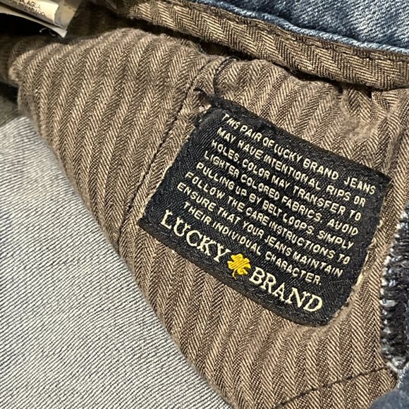 LUCKY BRAND Flare Jeans Size 0 / 25 Snap Zip Closure Mid Rise 4 Pockets - Picture 9 of 15